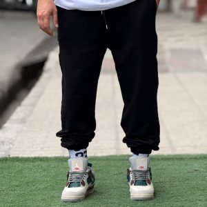 شلوار جاگر مشکی پارچه چهار فصل