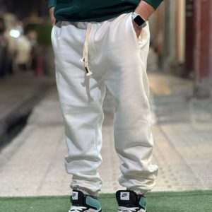 شلوار جاگر سفید