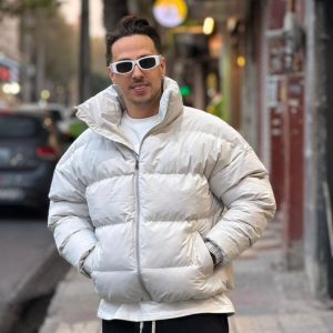 کاپشن مراکشی سفید استخونی