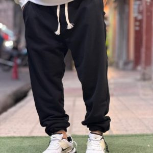 شلوار جاگر مشکی دو حالته